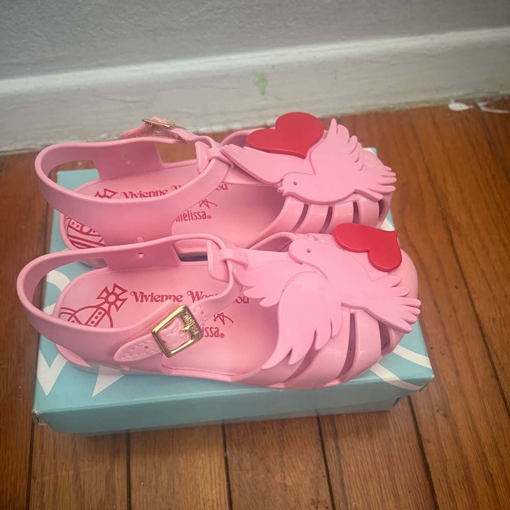 Mini Melissa + VW Dove sandals NEW